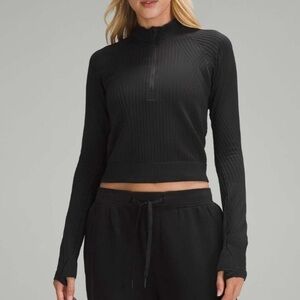 Lululemon Rest Less Cropped 1/2 Zip - Sz 6